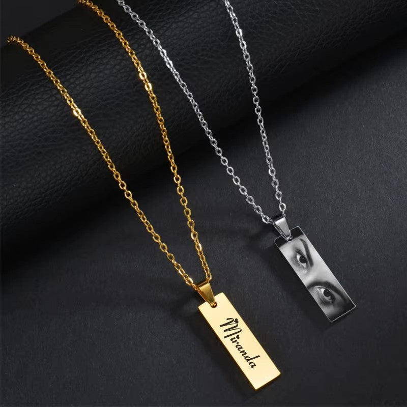 Engraved Eye Necklace