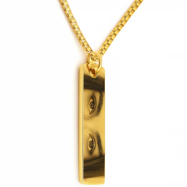 Engraved Eye Necklace